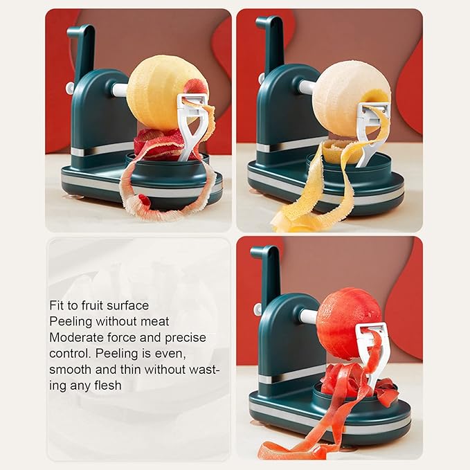 Hand Crank Fruit Peeler + Apple slicer