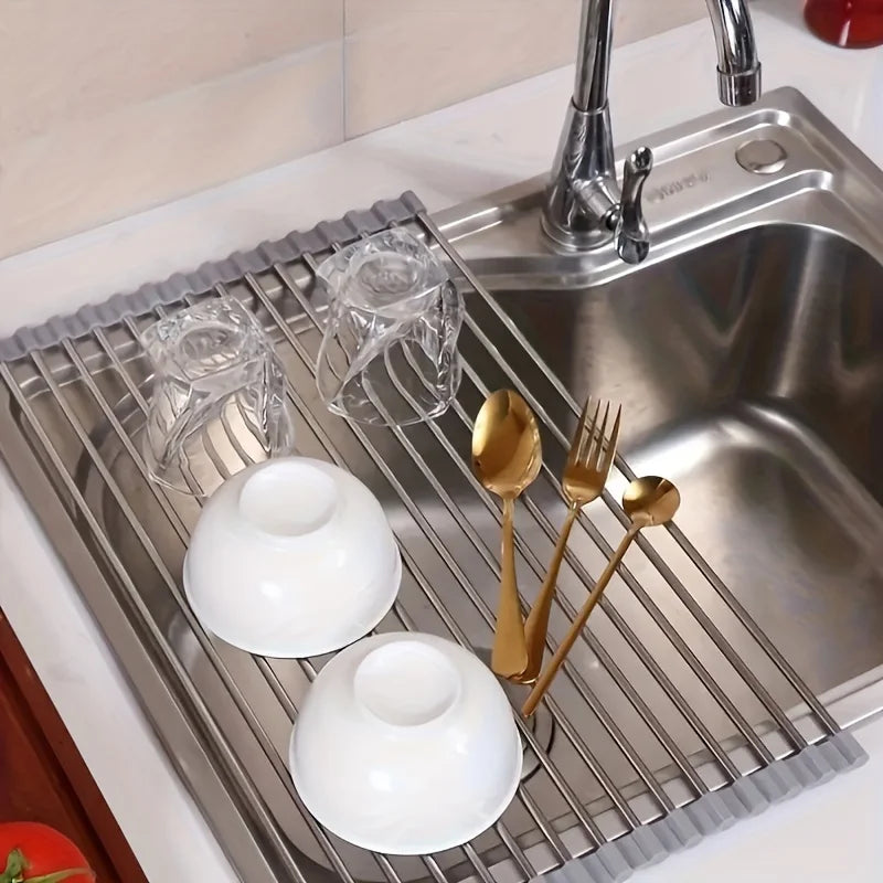 Roll-Up Dish Drying Rack