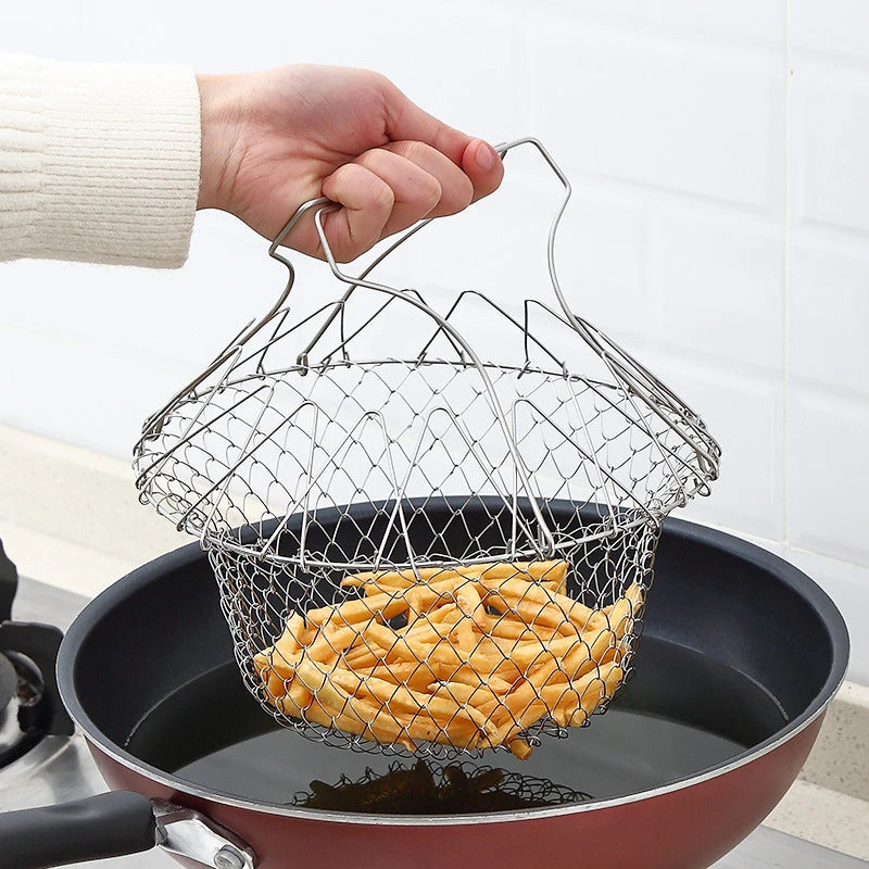 Kitchen Foldable Frying Basket