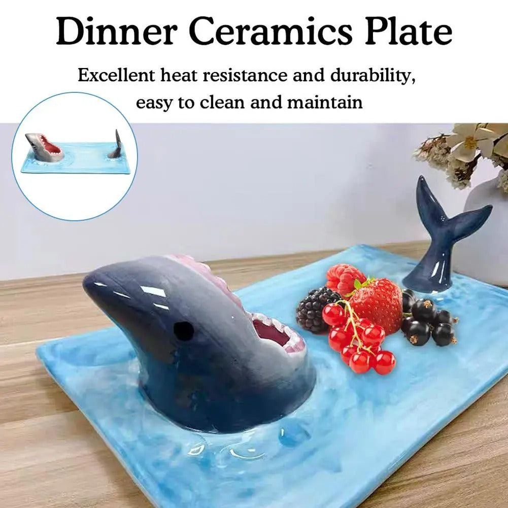 shark shaped plate